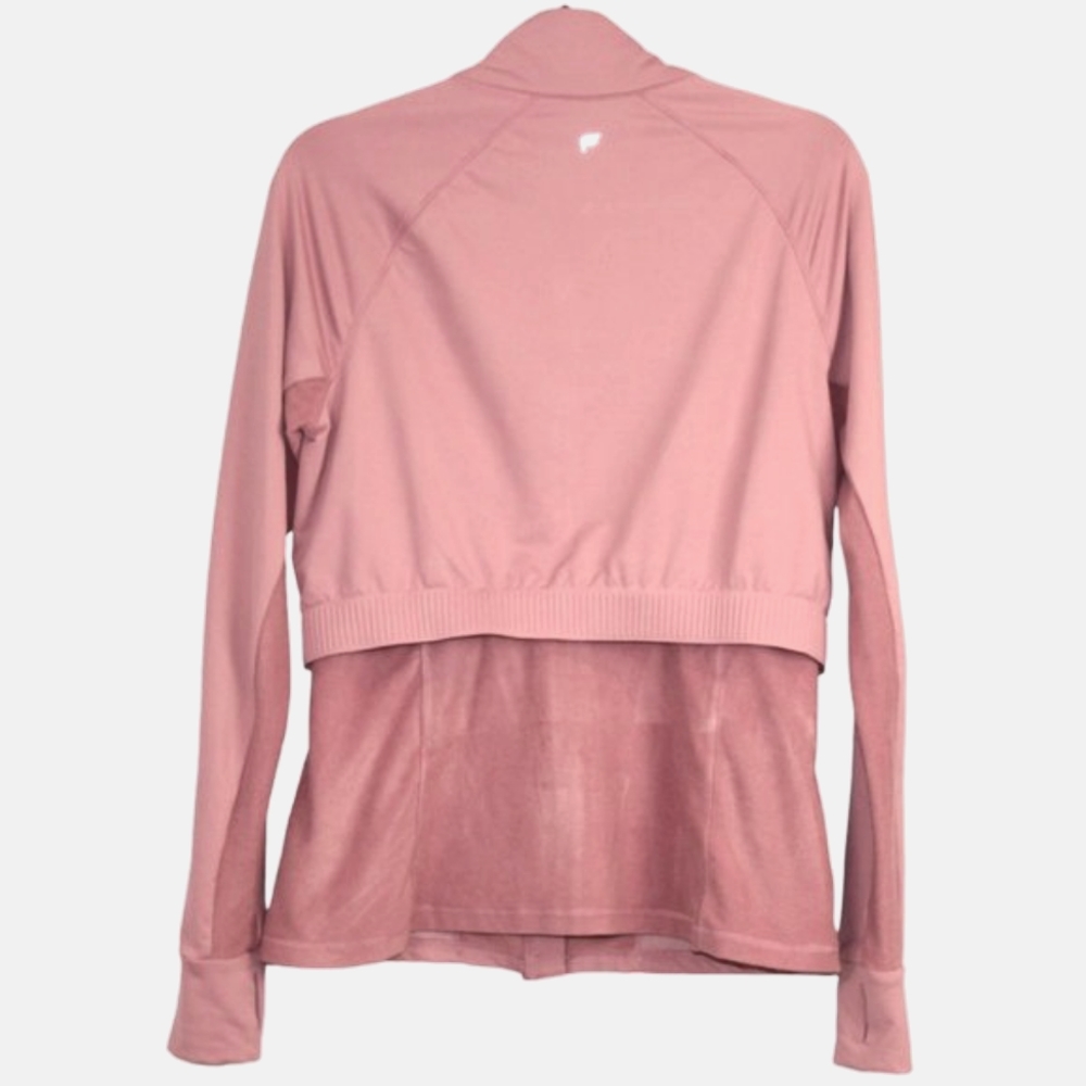 Fabletics Large Blush Pink Zip Up Athletic Jacket… - image 8
